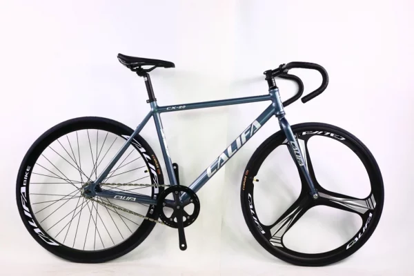 Xe đạp Fixed Gear CX20 màu xanh chữ trắng