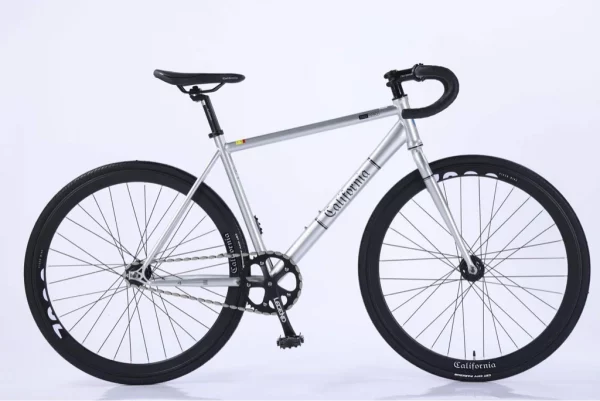 Xe Fixed Gear California R240 màu trắng bạc