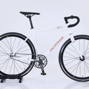 Xe Fixed Gear nhôm CALIFORNIA R310 màu trắng