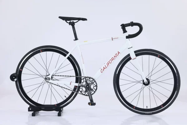 Xe Fixed Gear nhôm CALIFORNIA R310 màu trắng