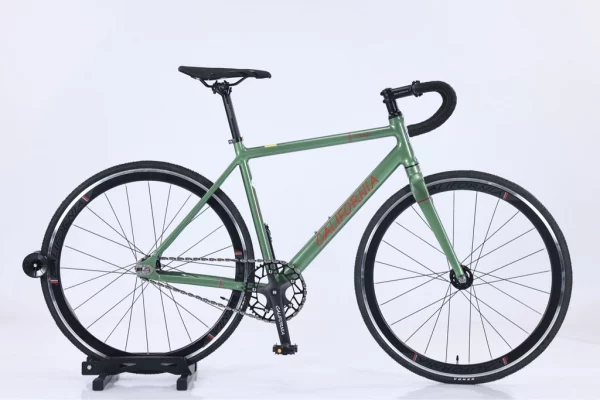 Xe Fixed Gear nhôm CALIFORNIA R310 màu xanh xám