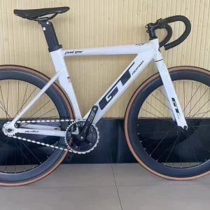 Xe Fixed Gear nhôm GT màu trắng