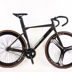 Xe đạp Fixed Gear nhôm 3 Calli màu nâu